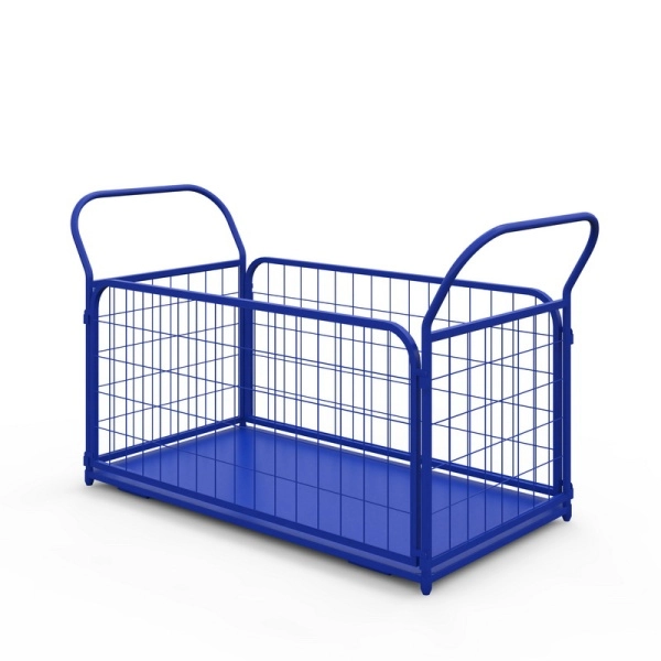 фото тележка платформенная с сетчатыми бортами тс 3 (600х1000) без колес