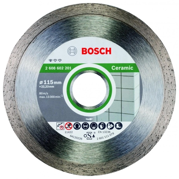 Круг алмазный BOSCH STANDARD FOR CERAMIC (2608602201) Ф115х22мм по керамике
