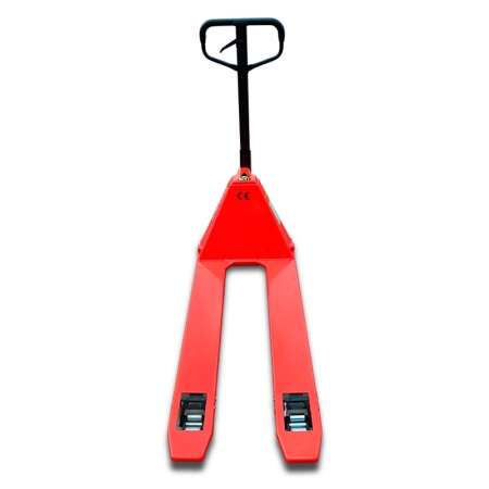 фото ручная гидравлическая тележка низкопрофильная oxlift ox20-l52 52 мм 2000 кг