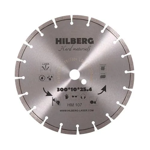 Диск алмазный HILBERG HARD MATERIALS Лазер 300 мм